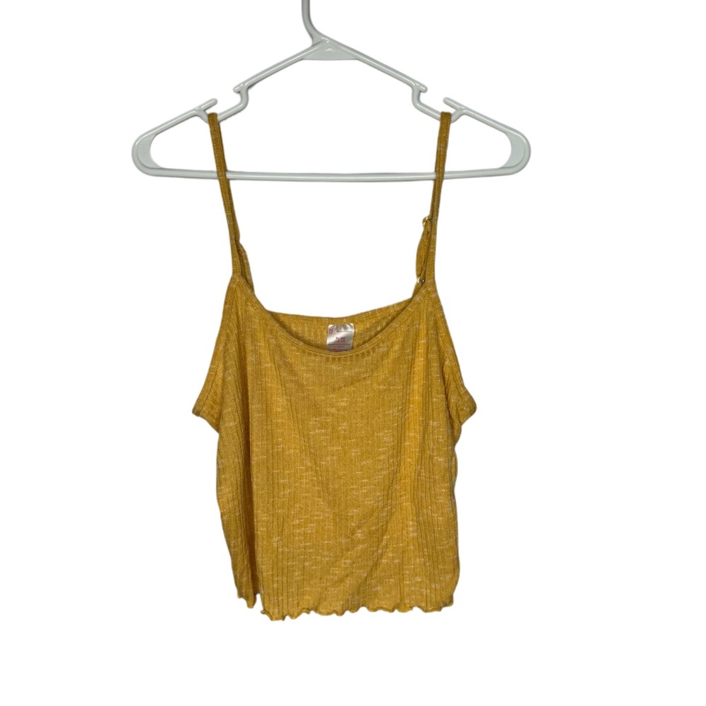 No Boundaries Gold Sleeveless Crop Camisole